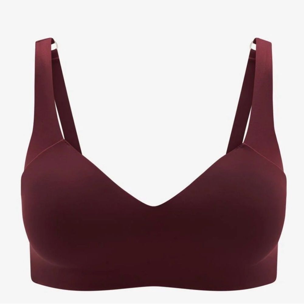 Thirdlove Smoothing Wireless Bra Maroon Large NWT - Picture 4 of 9